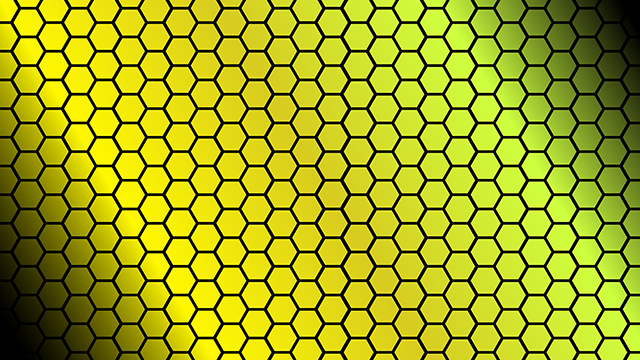 Yellow ｜ Hexagon ｜ Gradient --Background / Photo / Wallpaper / Desktop picture / Free background --Full HD size: 1,920 × 1,080 pixels