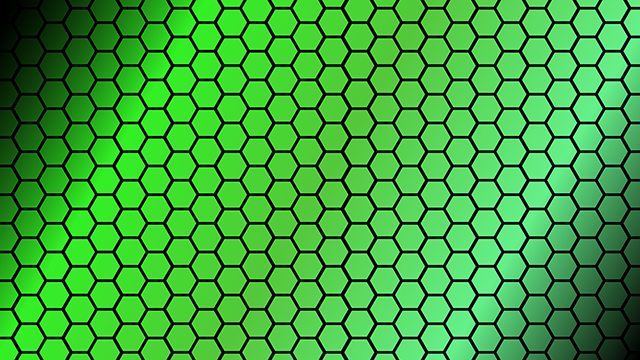 Green ｜ Hexagon ｜ Gradient --Background / Photo / Wallpaper / Desktop picture / Free background --Full HD size: 1,920 × 1,080 pixels