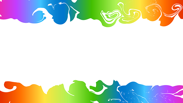 Rainbow color ｜ Colorful ｜ Top and bottom lines --Background / Photo / Wallpaper / Desktop picture / Free background --Full HD size: 1,920 x 1,080 pixels