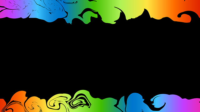 Rainbow color ｜ Colorful ｜ Top and bottom lines --Background / Photo / Wallpaper / Desktop picture / Free background --Full HD size: 1,920 x 1,080 pixels