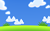 Green ｜ Sky ｜ Clouds --Background ｜ Free Material --Full HD Size: 1,920 × 1,200 pixels