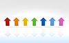 矢印｜カラフル - バックグラウンド｜フリー素材 - フルHDサイズ：1,920×1,200ピクセル