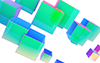 キューブ｜立体｜グラデーション - バックグラウンド｜フリー素材 - フルHDサイズ：1,920×1,200ピクセル