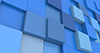 Square | Cube | Blue --Background | Free Material-- 4K Size: 4,096 x 2,160 pixels