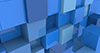 立方体｜マス｜青色 - バックグラウンド｜フリー素材 - 4Kサイズ：4,096×2,160ピクセル
