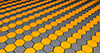 Hexagon ｜ Mass ｜ Orange --Background ｜ Free material ―― 4K size: 4,096 × 2,160 pixels