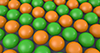 球体｜オレンジ - バックグラウンド｜フリー素材 - 4Kサイズ：4,096×2,160ピクセル