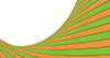 波｜曲線｜オレンジ - バックグラウンド｜フリー素材 - 4Kサイズ：4,096×2,160ピクセル