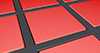 赤色｜四角｜黒線 - バックグラウンド｜フリー素材 - 4Kサイズ：4,096×2,160ピクセル