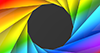 Rainbow color | Hole-Rotation --Background | Free material-- 4K size: 4,096 x 2,160 pixels