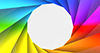 7 colors ｜ Rainbow ｜ White-Cycle --Background ｜ Free material ―― 4K size: 4,096 × 2,160 pixels