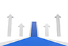 階段｜上がる｜矢印｜青色 - バックグラウンド｜フリー素材 - 画像サイズ：3,000×2,000ピクセル
