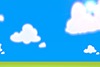 Blue sky ｜ Meadow ｜ Blue ｜ Clouds ｜ Background ｜ Free material ―― Image size: 3,000 × 2,000 pixels