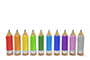 Pencil ｜ Colorful ｜ Arrange ｜ Characters ――Background ｜ Free material ――Image size: 3,000 × 2,000 pixels