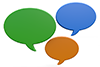 Speech balloon ｜ Impression ｜ Discussion ｜ Green --Background ｜ Free material --Image size: 3,000 x 2,000 pixels