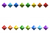 Diamond shape ｜ Top and bottom ｜ Yellow ｜ Green --Background ｜ Free material --Image size: 3,000 x 2,000 pixels