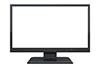 Monitor ｜ TV ｜ Rectangle ｜ Black --Background ｜ Free material --Image size: 3,000 x 2,000 pixels