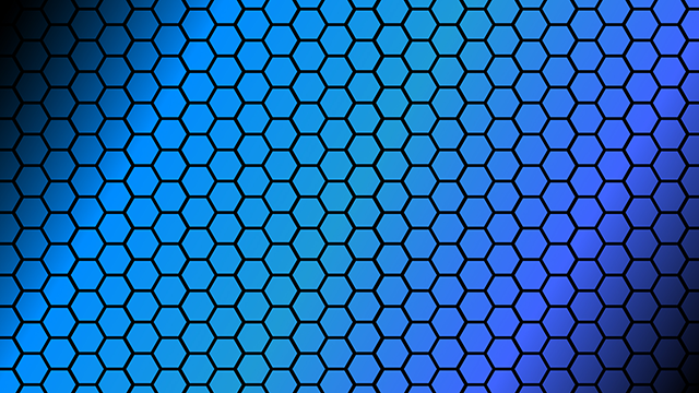 ブルー｜六角｜グラデーション - バックグラウンド/写真/壁紙/デスクトップピクチャ/無料背景 - フルHDサイズ：1,920×1,080ピクセル