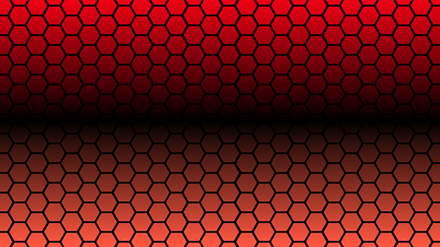 レッド｜六角｜グラデーション - バックグラウンド/写真/壁紙/デスクトップピクチャ/無料背景 - フルHDサイズ：1,920×1,080ピクセル