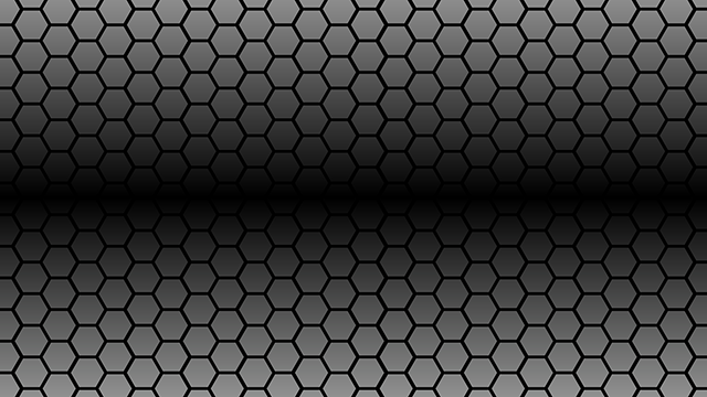 ブラック｜六角｜グラデーション - バックグラウンド/写真/壁紙/デスクトップピクチャ/無料背景 - フルHDサイズ：1,920×1,080ピクセル