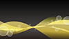 Yellow | Black | Wave pattern --Background | Free material --Full HD size: 1,920 x 1,080 pixels