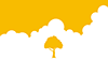 黄色｜木｜雲 - バックグラウンド｜フリー素材 - フルHDサイズ：1,920×1,080ピクセル