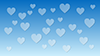 Blue ｜ Heart mark ｜ Gradation --Background ｜ Free material --Full HD size: 1,920 × 1,080 pixels
