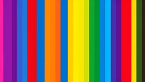 Colorful stripe pattern with vertical lines of various colors and widths looking like a barcode